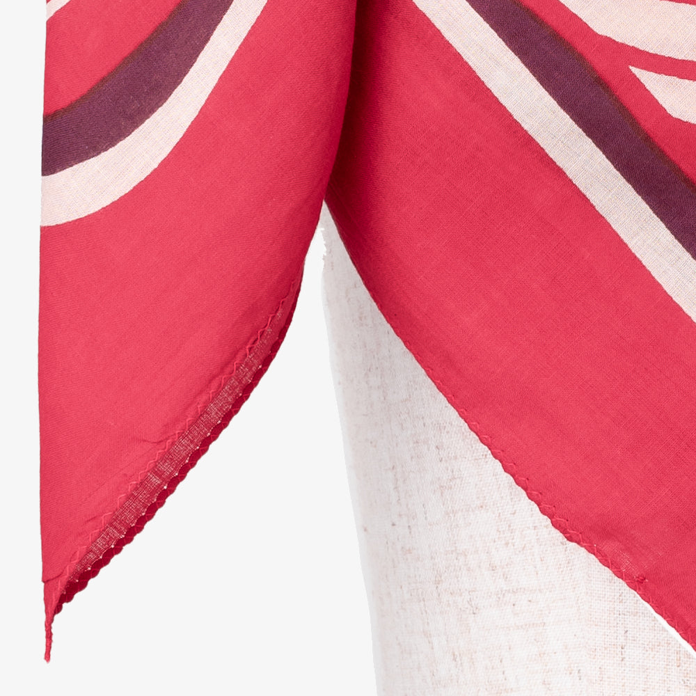 New York 2 Map Print Scarf Red / BBB1313-NY2-c3