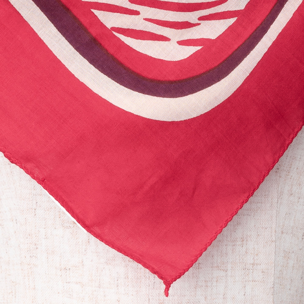 New York 2 Map Print Scarf Red / BBB1313-NY2-c3