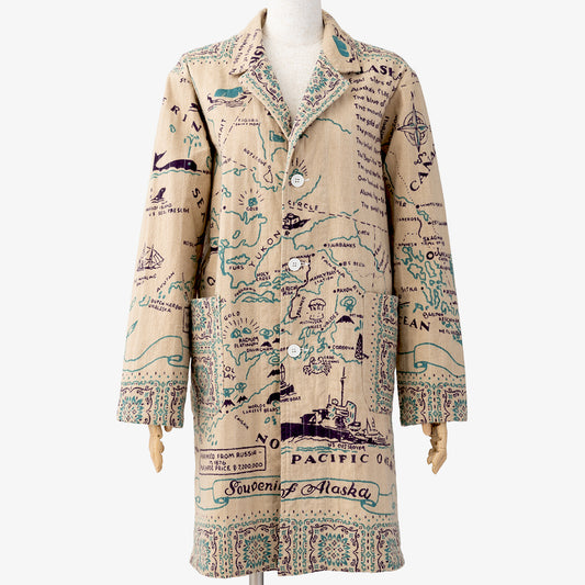 Cotton Flannel Alaska Shop Coat Flannel Coat Alaska / BBB1460cf-AL-c1 Natural