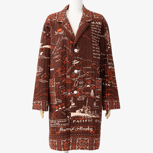 Cotton Flannel Alaska Shop Coat Flannel Coat Alaska / BBB1460cf-AL-c2 Brown