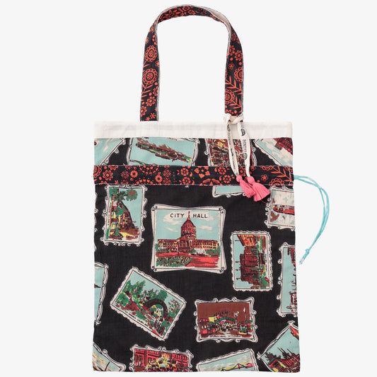 バンダナ エコバッグ・Mサイズ・New SF/Black