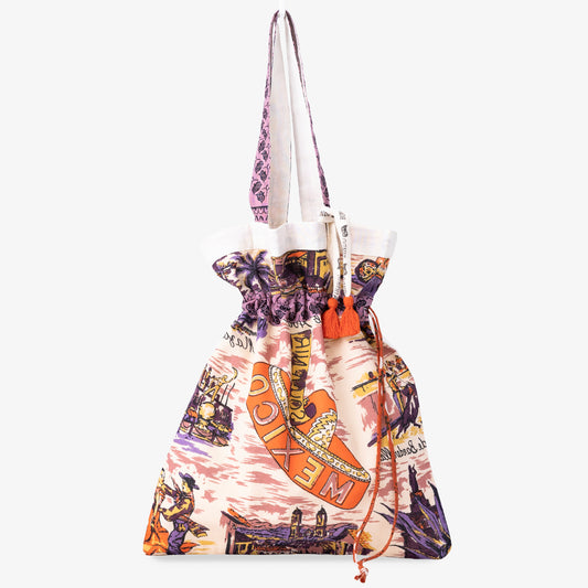 バンダナ エコバッグ・Mサイズ・Mexico/Maroon