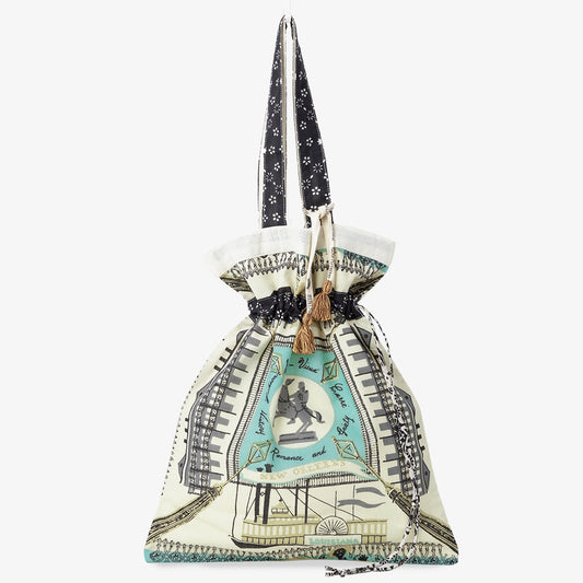 バンダナ エコバッグ・Mサイズ・New Orleans/TF blue