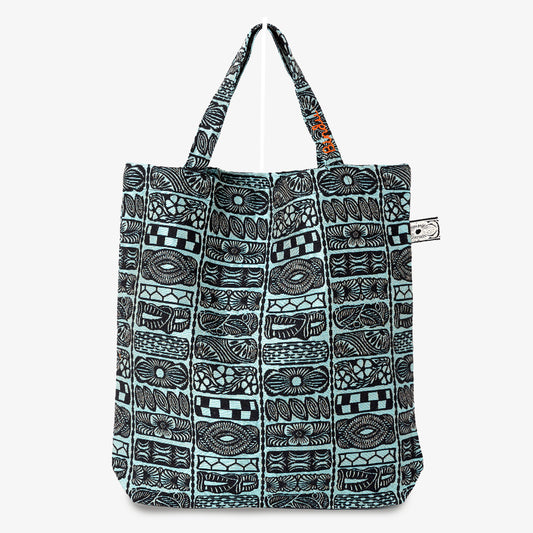 Bangle23 Jacquard Tote Bag - Turquoise / BBB1974