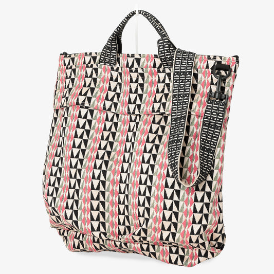 Arrowhead Jacquard Helmet Bag, Natural/Multi