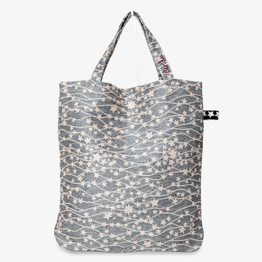 Galaxy Jacquard Tote Bag - Silver / BBB2000