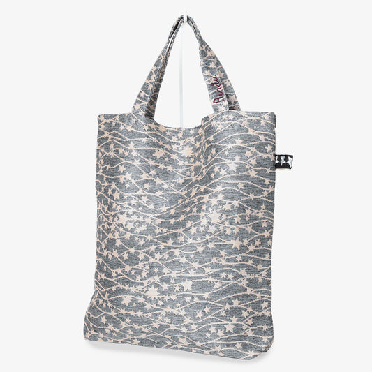 Galaxy Jacquard Tote Bag - Silver / BBB2000