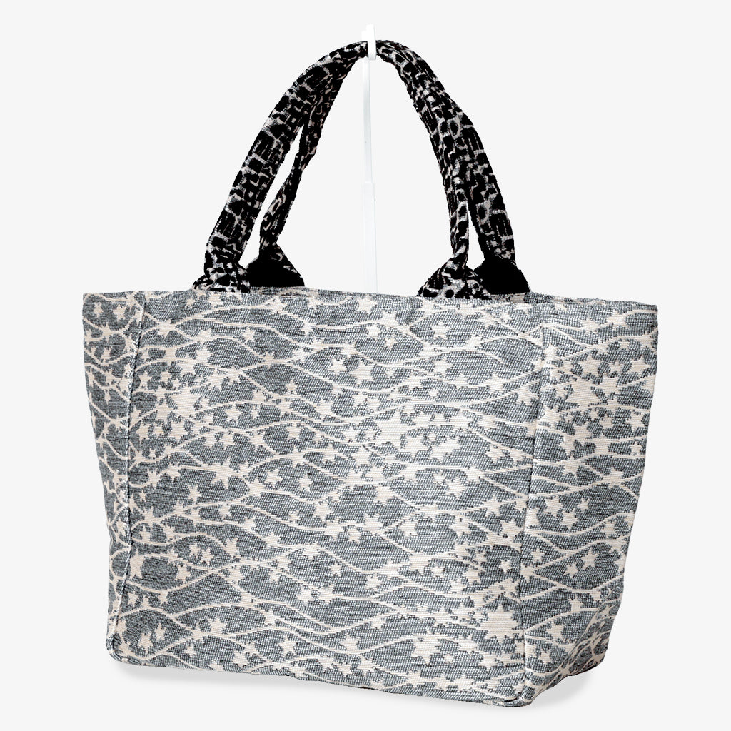 Galaxy Jacquard Medium Tote Bag - Silver