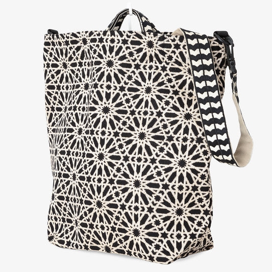 The Moorish Jacquard Shoulder Bag - Black