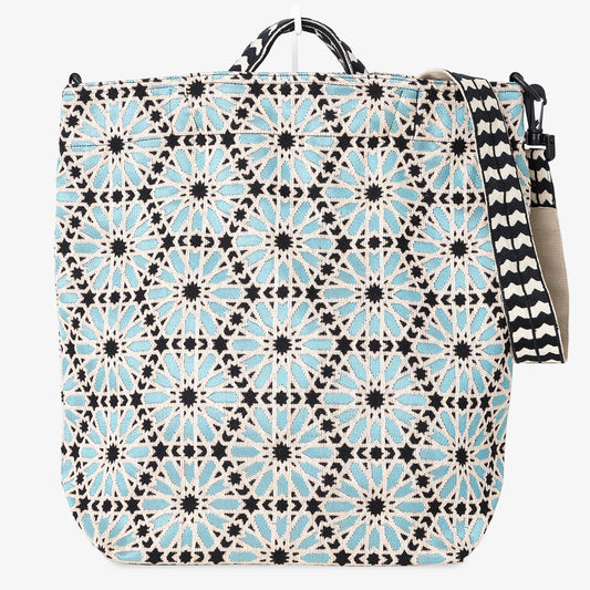 The Moorish Jacquard Shoulder Bag - Turquoise