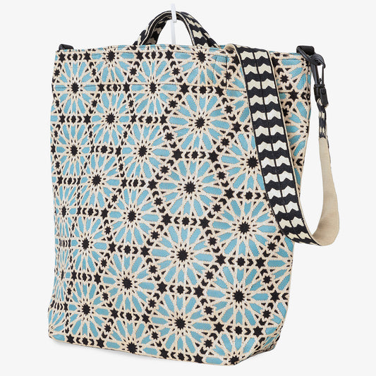 The Moorish Jacquard Shoulder Bag - Turquoise