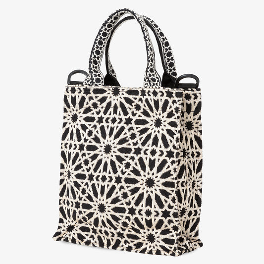 The Moorish Jacquard Mini Tote Bag, Black