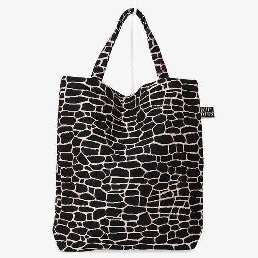 THE WALL Jacquard Tote Bag - Black / BBB2013
