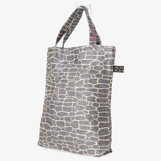 THE WALL Jacquard Tote Bag - Silver / BBB2013