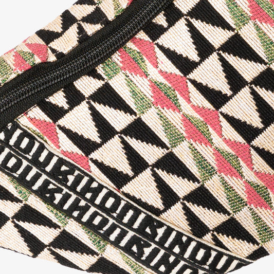 Arrowhead Jacquard Waist Bag, Natural/Multi