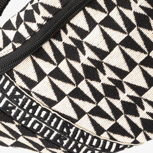 Arrowhead Jacquard Waist Bag, Natural/Black