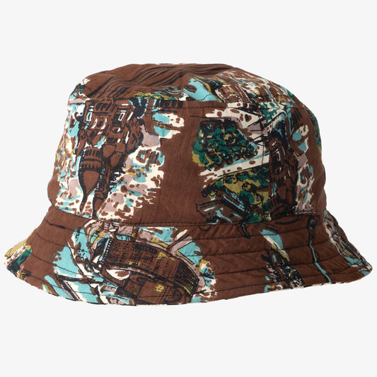 LEOPARD (レオパード)ジャカード バケットハット(リバーシブル)・Black/Natural