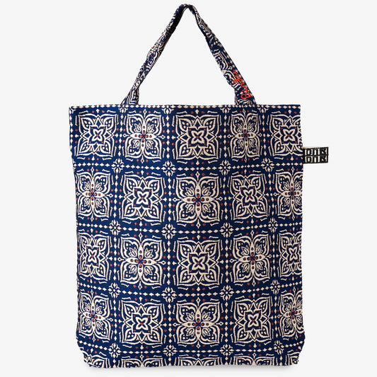 Brian Jacquard Tote Bag, Navy / BBB2072