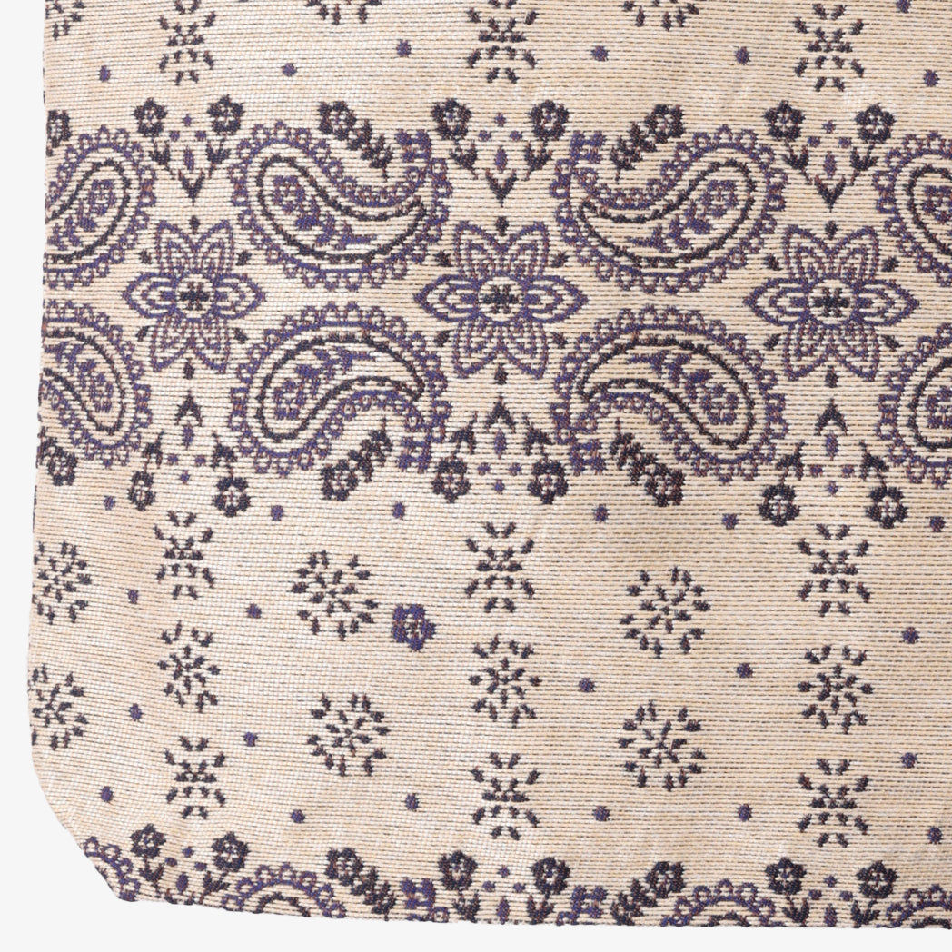 Vintage Bandana Jacquard Tote Bag Natural / BBB-2110-c1 25S