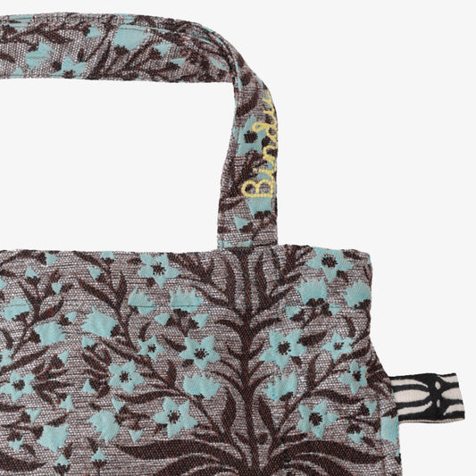 Botanical Flower ジャカード スモール リバース トートバッグ Silver / BBB-2121-c1 25S