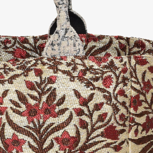 Botanical Flower ジャカード スモールトートバッグ Natural / BBB-2122-c2 25S