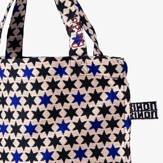 Cullinan ジャカード リバース トートバッグ Blue / BBB-2135-25MS-c1