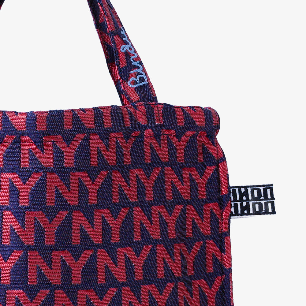 NY ジャカード トートバッグ Red / BBB-2140-25FW-c2