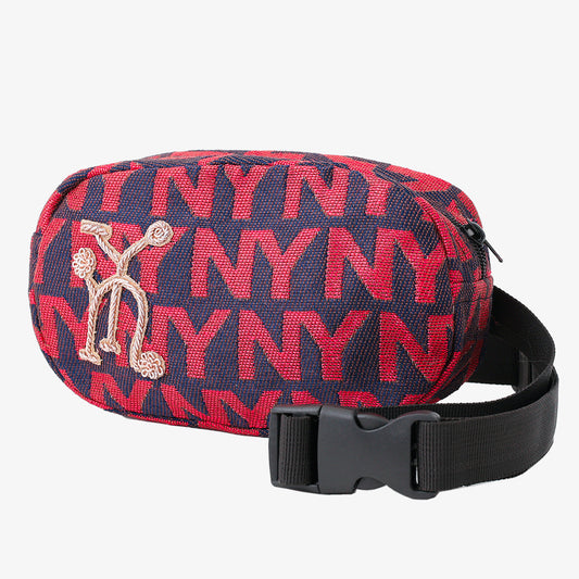 NY ジャカード プチ ウエストバッグ Red / BBB-2141-25FW-c2