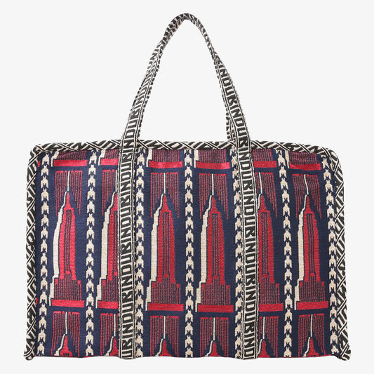 ESB ジャカード ウィークエンド バッグ Red / BBB-2145-25FW-c1