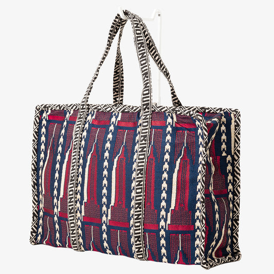 ESB ジャカード ウィークエンド バッグ Red / BBB-2145-25FW-c1