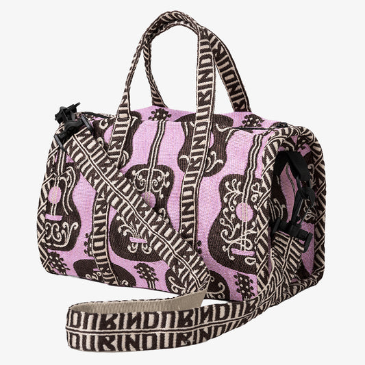 Guitar ジャカード ミニ ボストンバッグ Pink / BBB-2147-25FW-c2