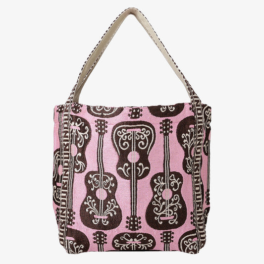Guitar ジャカード トートバッグ Pink / BBB-2149-25FW-c2