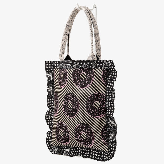 Donuts ジャカード フリル トートバッグ Natural / BBB-2151-25FW-c1