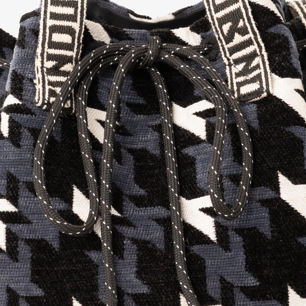 Chenille NY Houndstooth ジャカード ショルダーバッグ Black / BBB-2156-25FW-c1