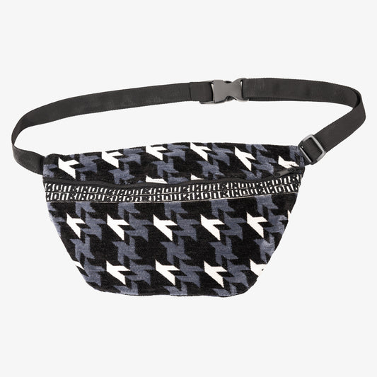Chenille NY Houndstooth ジャカード ウエストバッグ Black / BBB-2157-25FW-c1