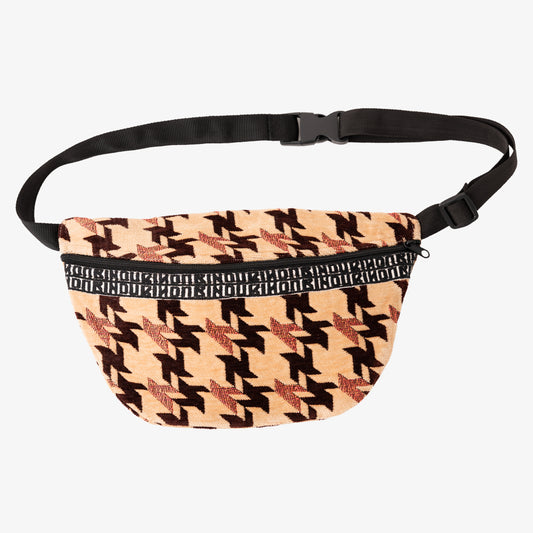 Chenille NY Houndstooth ジャカード ウエストバッグ Camel / BBB-2157-25FW-c2