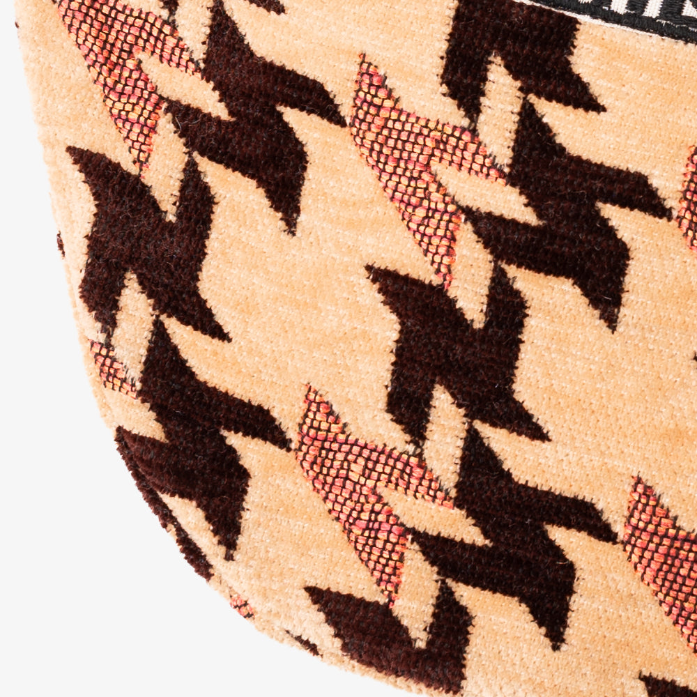 Chenille NY Houndstooth ジャカード ウエストバッグ Camel / BBB-2157-25FW-c2