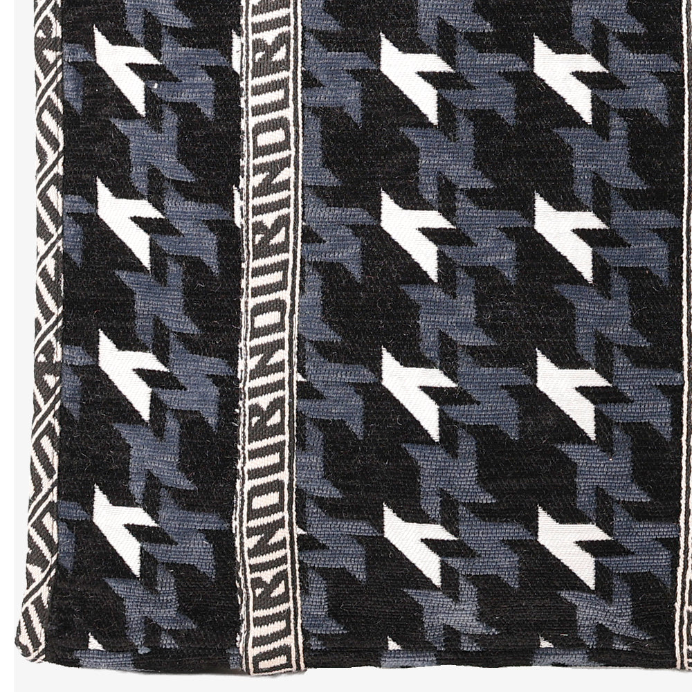 Chenille NY Houndstooth ジャカード Vasar トートバッグ Black / BBB-2158-25FW-c1