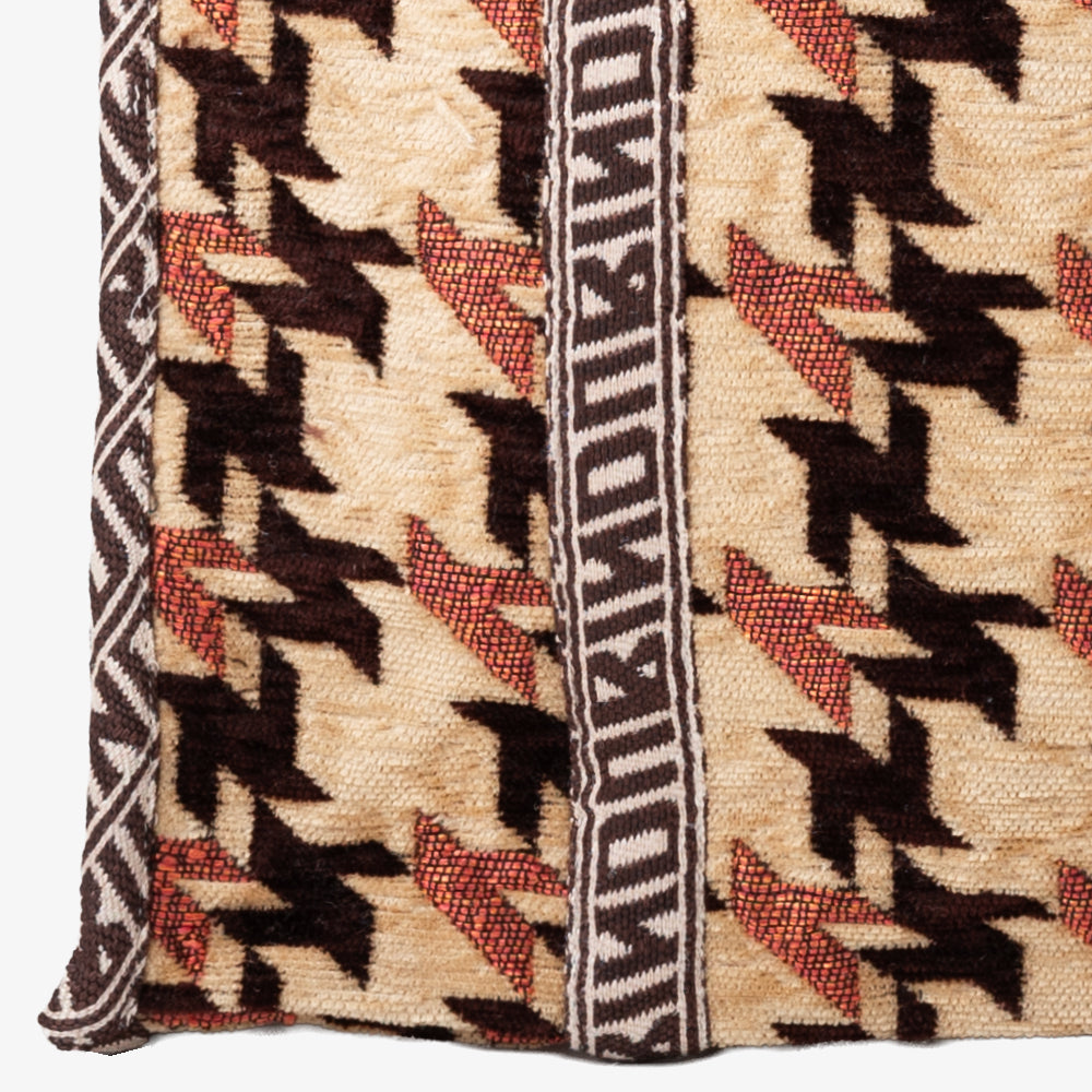 Chenille NY Houndstooth ジャカード Vasar トートバッグ Camel / BBB-2158-25FW-c2