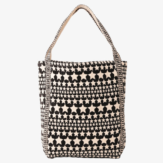Stars ジャカード ショルダー トートバッグ Black / BBB-2162-25FW-c1