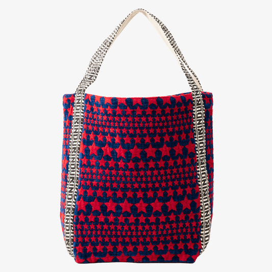 Stars ジャカード ショルダー トートバッグ Red / BBB-2162-25FW-c2