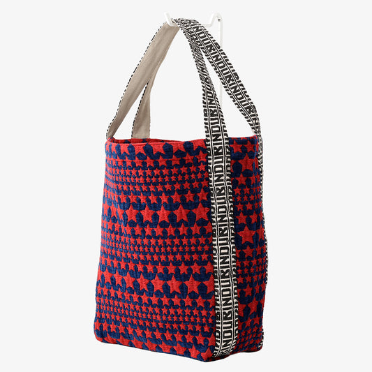 Stars ジャカード ショルダー トートバッグ Red / BBB-2162-25FW-c2