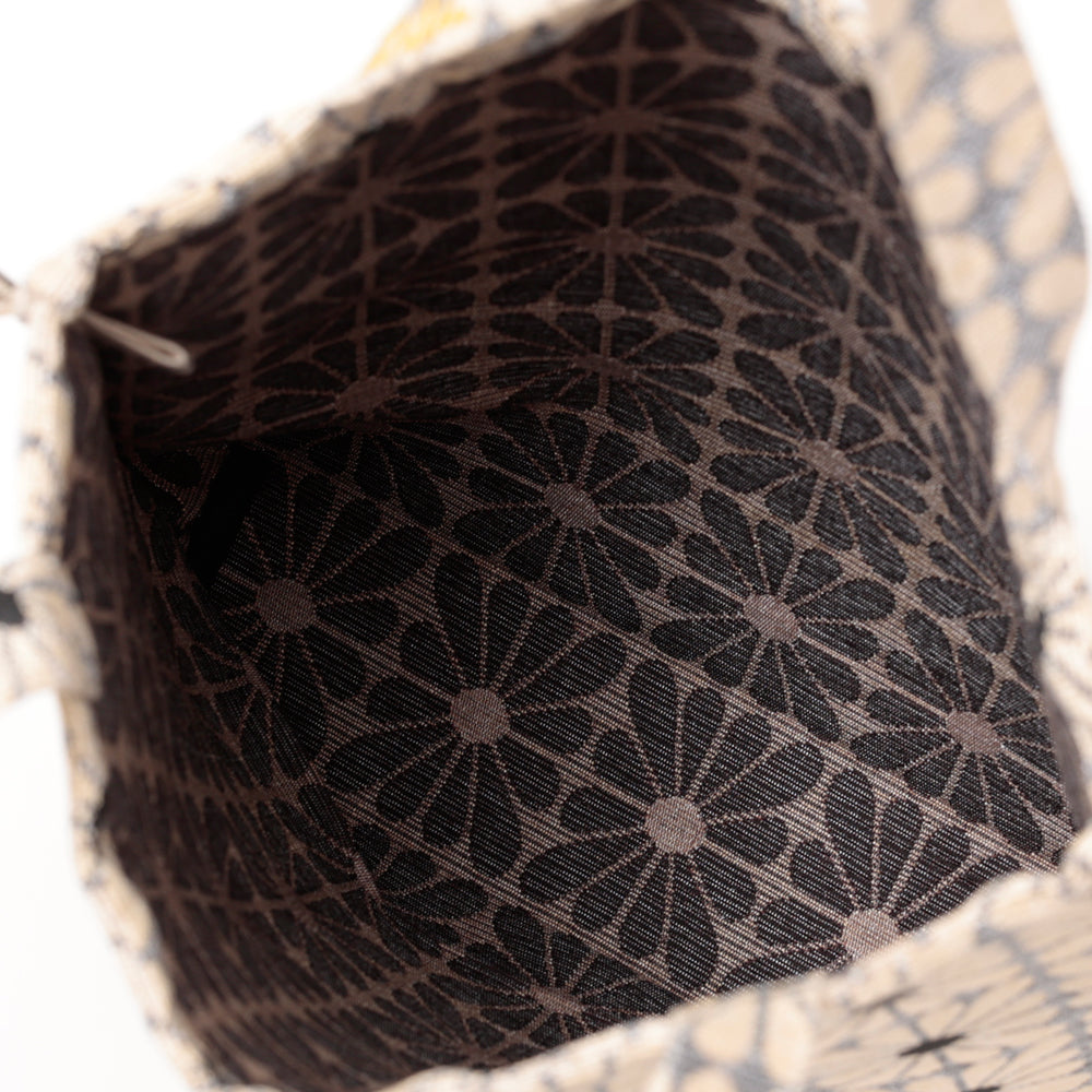 Cup Flower ジャカード アウトステッチトート Natural / BBB-2171-26ss-c1