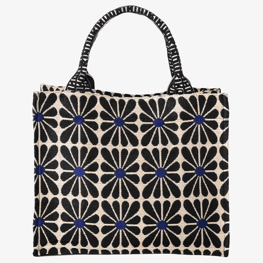 Cup Flower ジャカード スモールブックトート Black / BBB-2172-26ss-c2