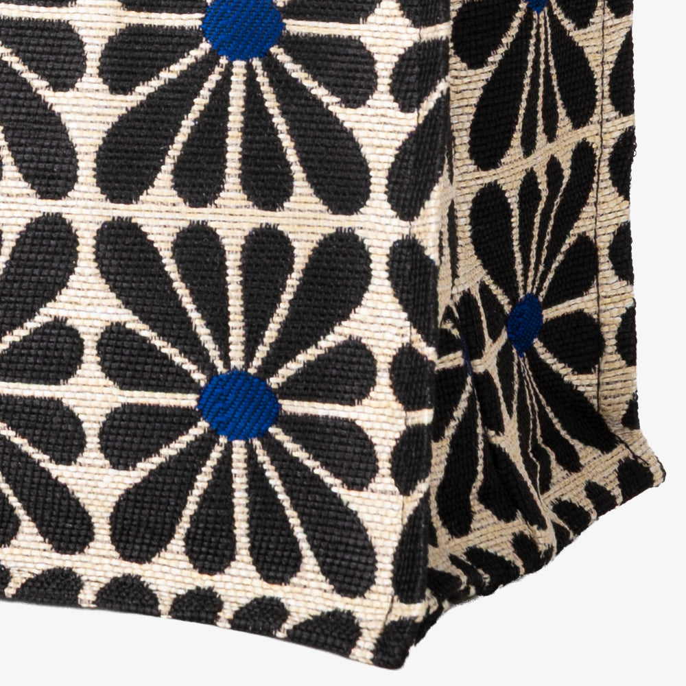 Cup Flower ジャカード スモールブックトート Black / BBB-2172-26ss-c2