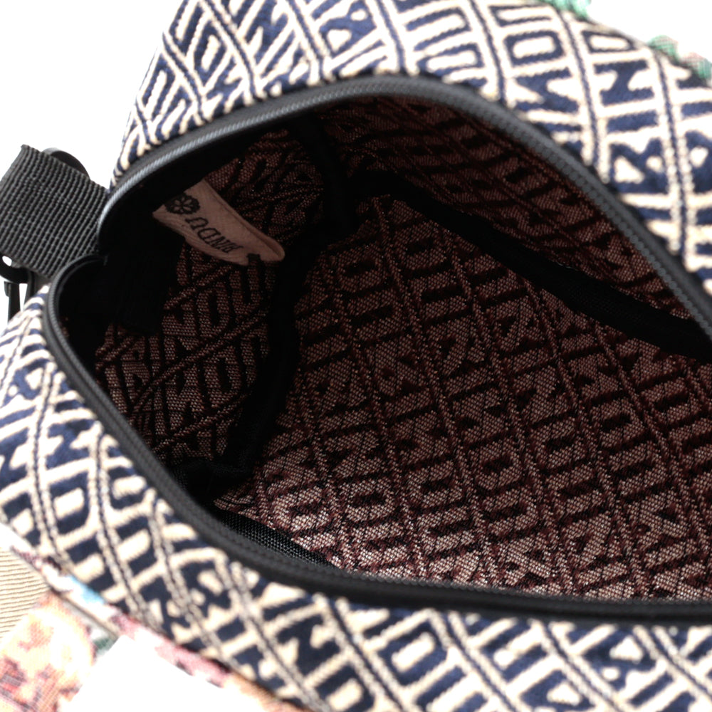 Bindu ジャカード ミニボストンバッグ Navy / BBB-2176-26ss-c1