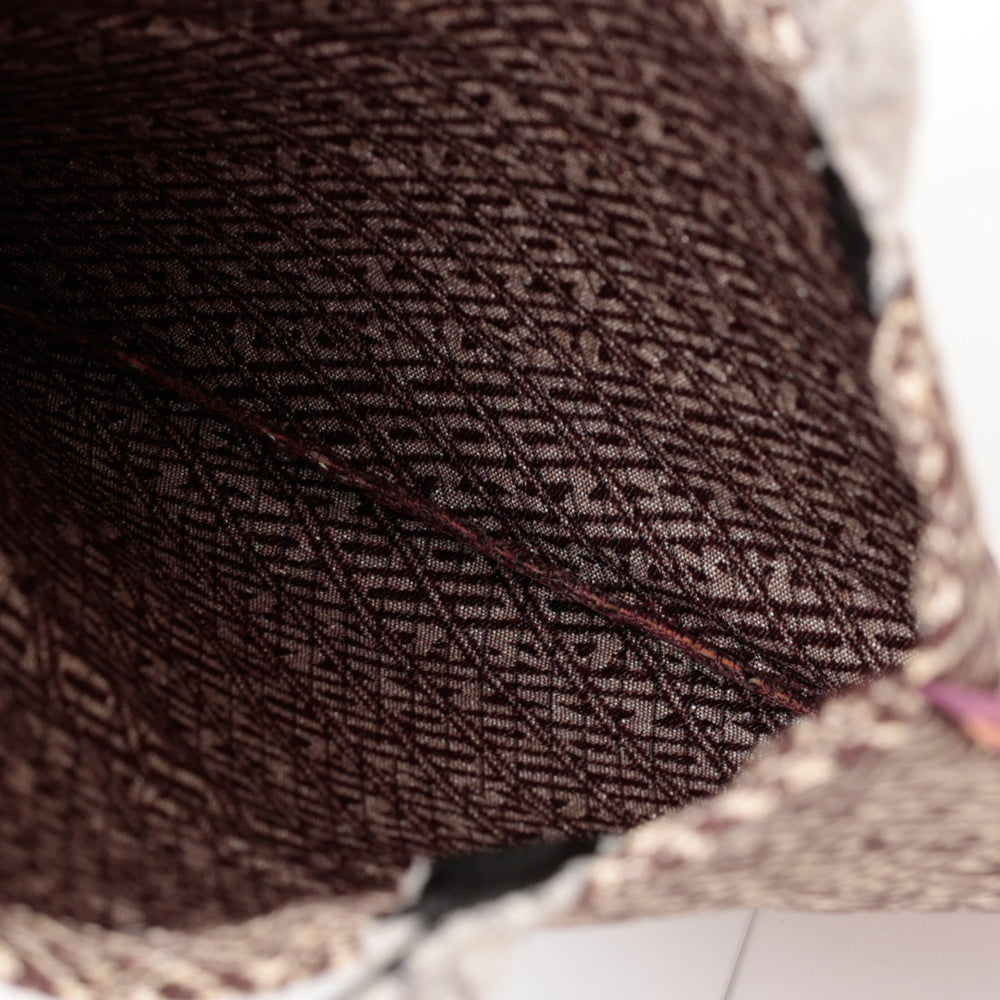 Bindu ジャカード スモールフリルトート Brown / BBB-2177-26ss-c2