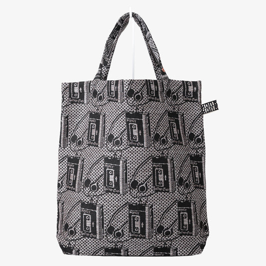 Pony Potable Cassette Player ジャカード トートバッグ Silver / BBB-2181-26ms-c2