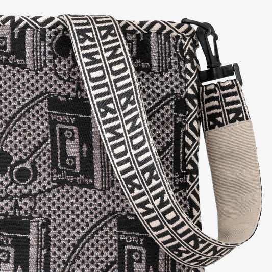 Pony Potable Cassette Player ジャカード ショルダーバッグ Silver / BBB-2182-26ms-c2