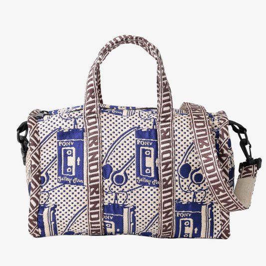 Pony Potable Cassette Player ジャカード ミニボストンバッグ Natural / BBB-2183-26ms-c1